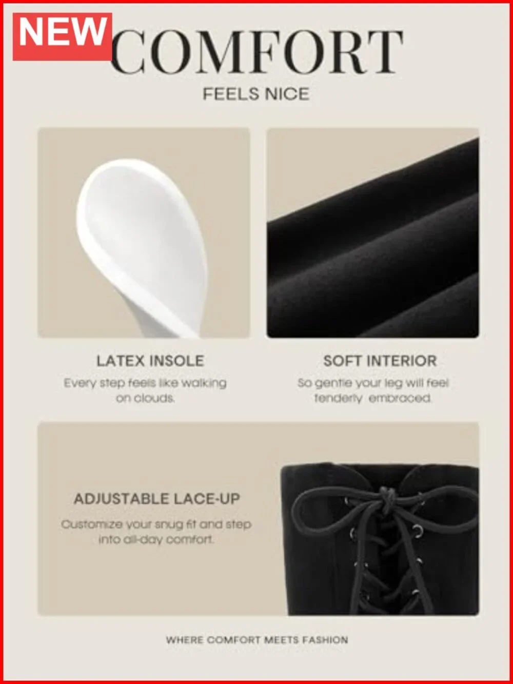 DREAM PAIRS Women's Over The Knee Thigh High Faux Suede Boots